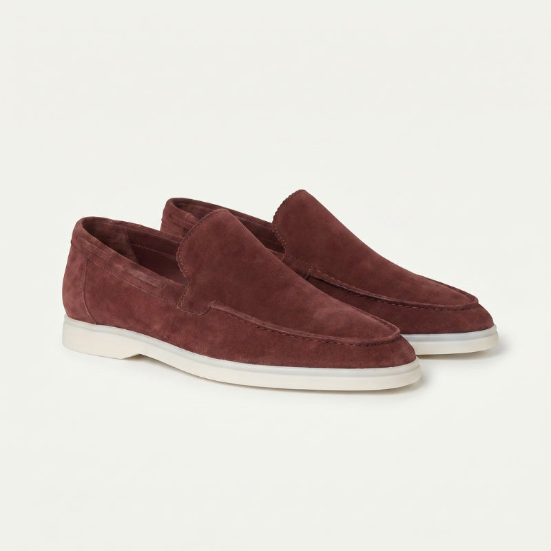 Milano Classic Loafer Suede Burgundy Rose