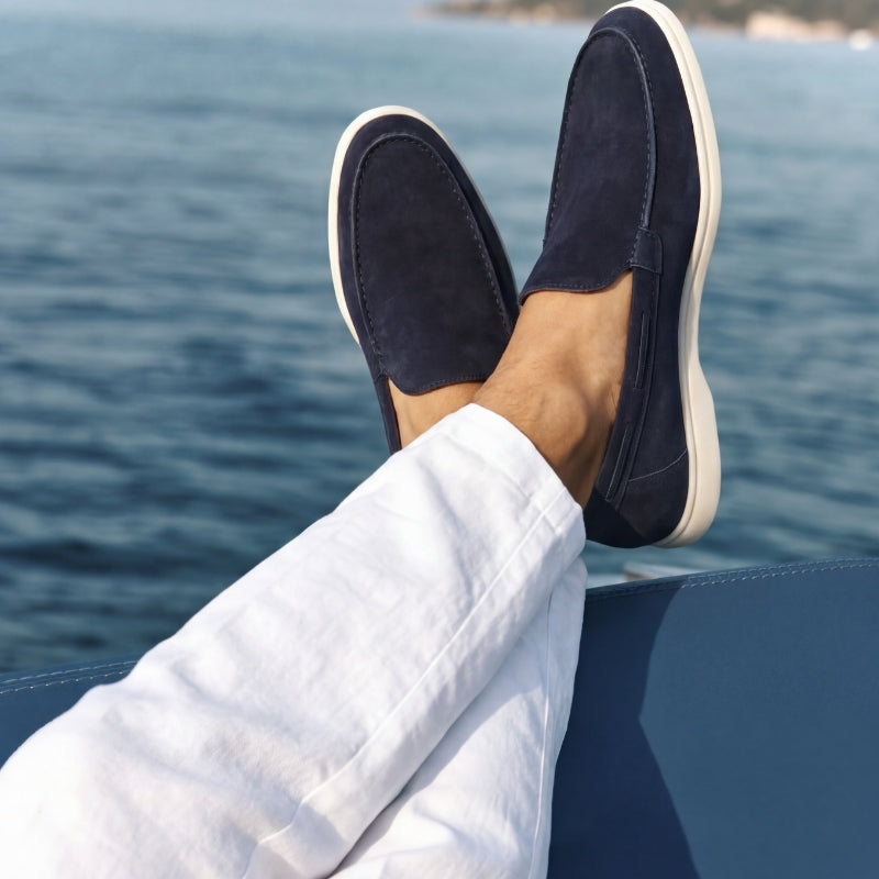 Milano Classic Loafer Suede Midnight Navy