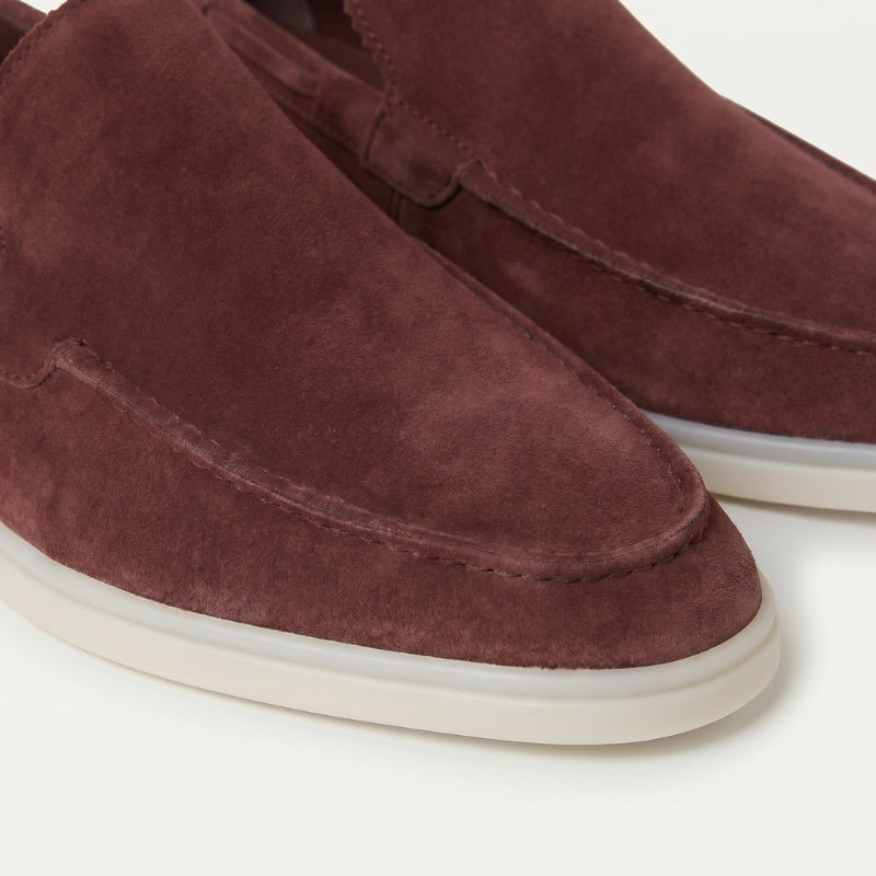 Milano Classic Loafer Suede Burgundy Rose