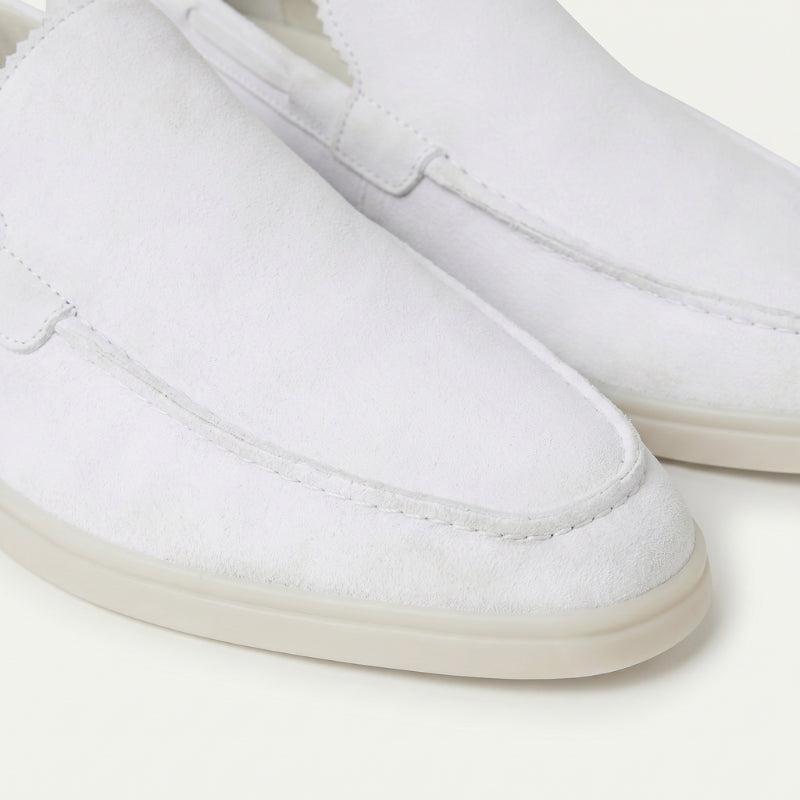 Milano Classic Loafer Suede Chalk White