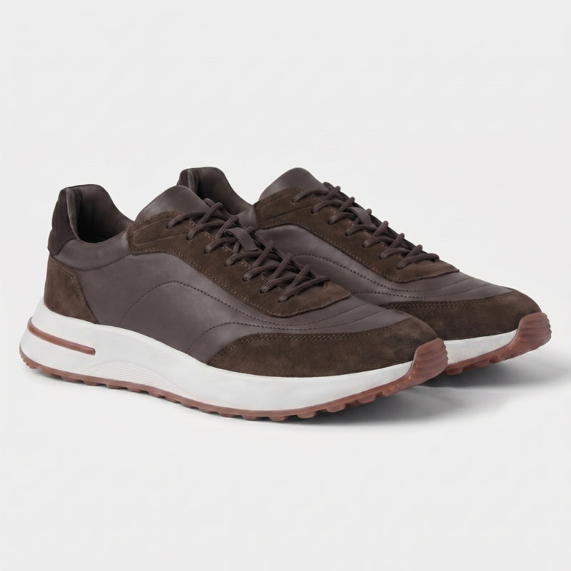 Palazzo Runner Suede Tobacco