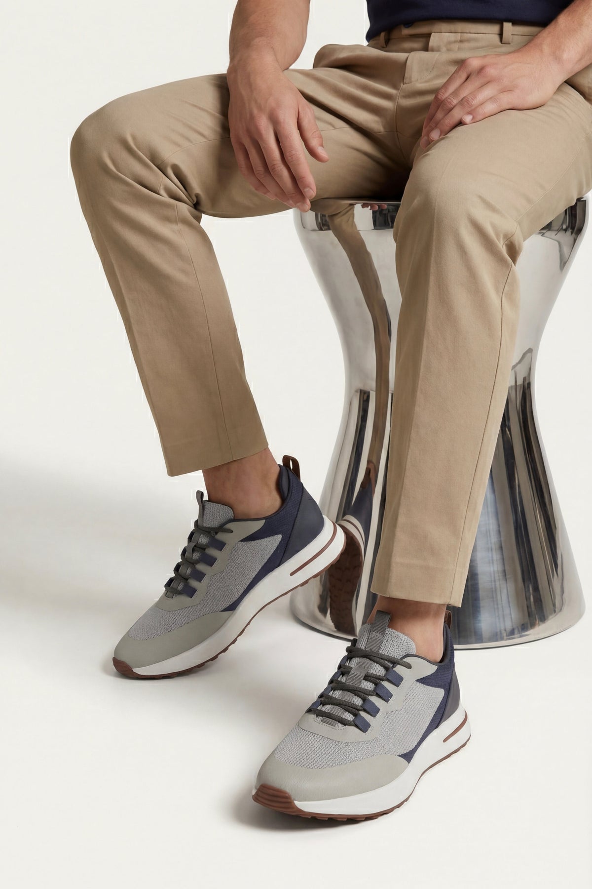 Palazzo Runner II Light Grey Navy