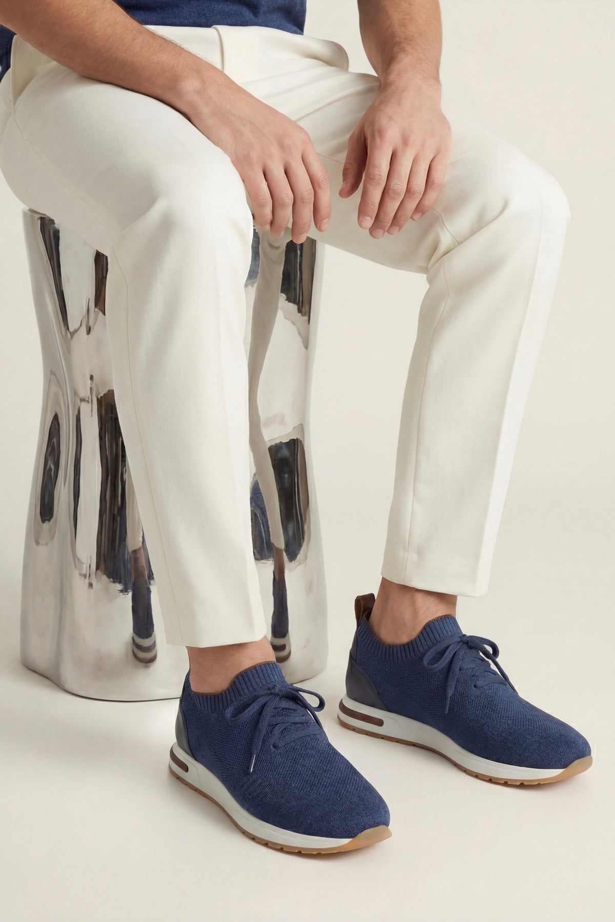 Siena Knit Sneaker Blue