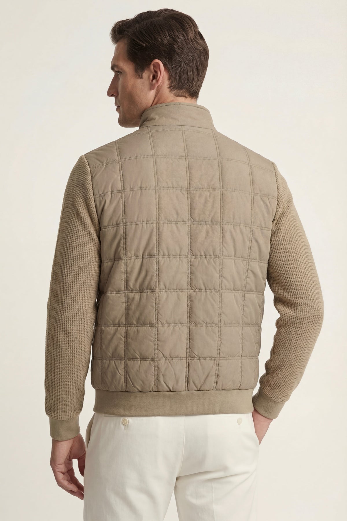 Treviso Quilted Hybrid Jacket Beige