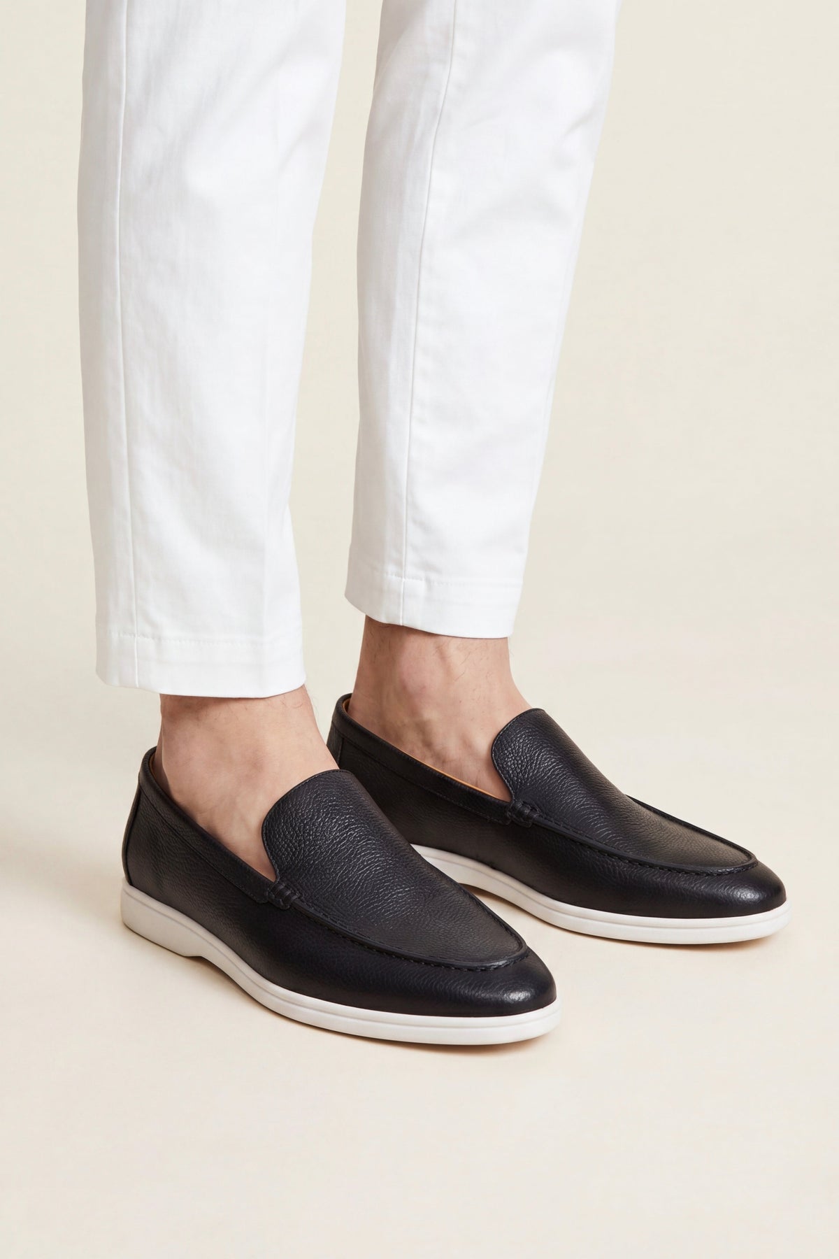 Portofino Leather Loafer Black