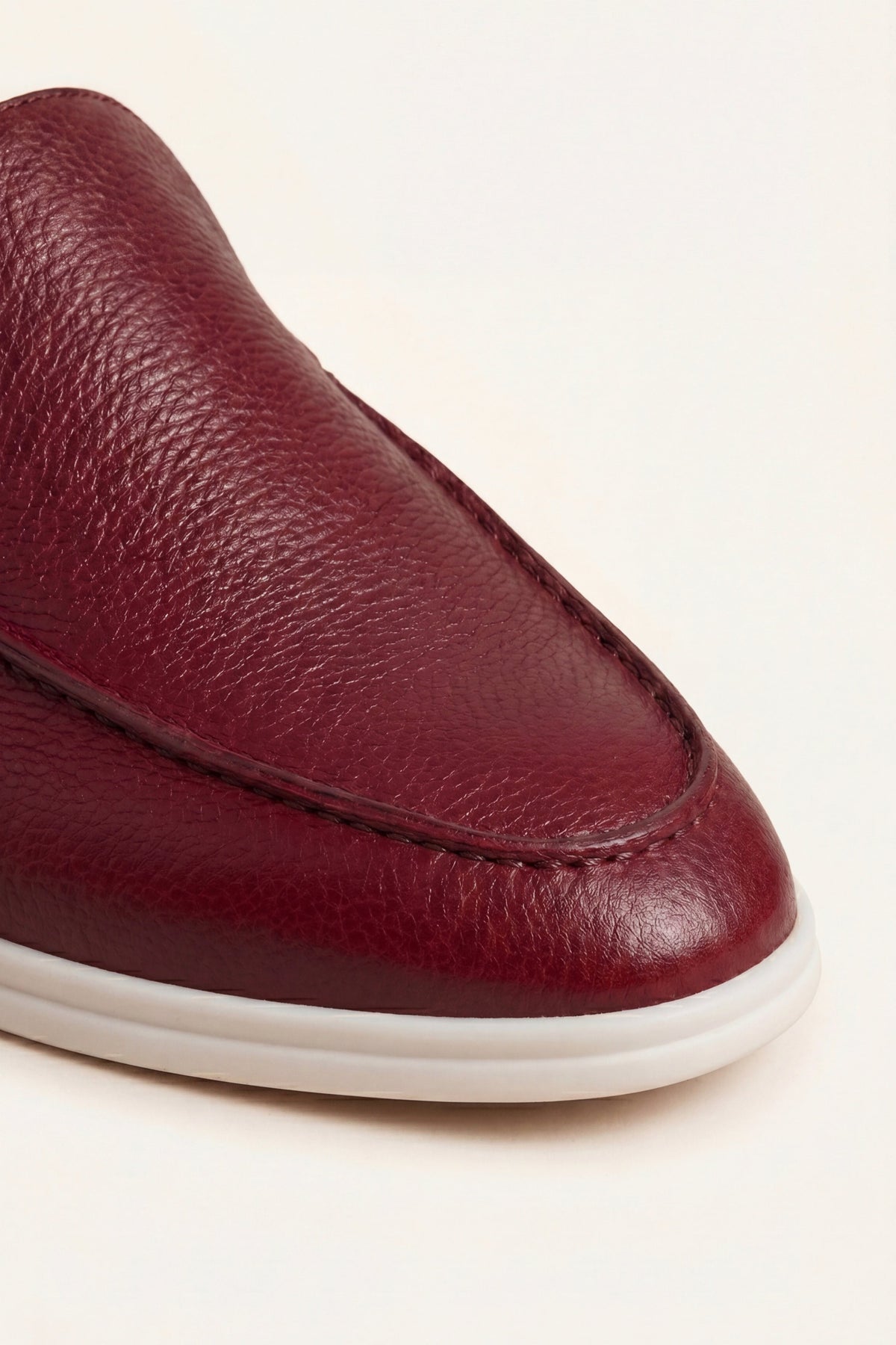 Portofino Leather Loafer Burgundy Red