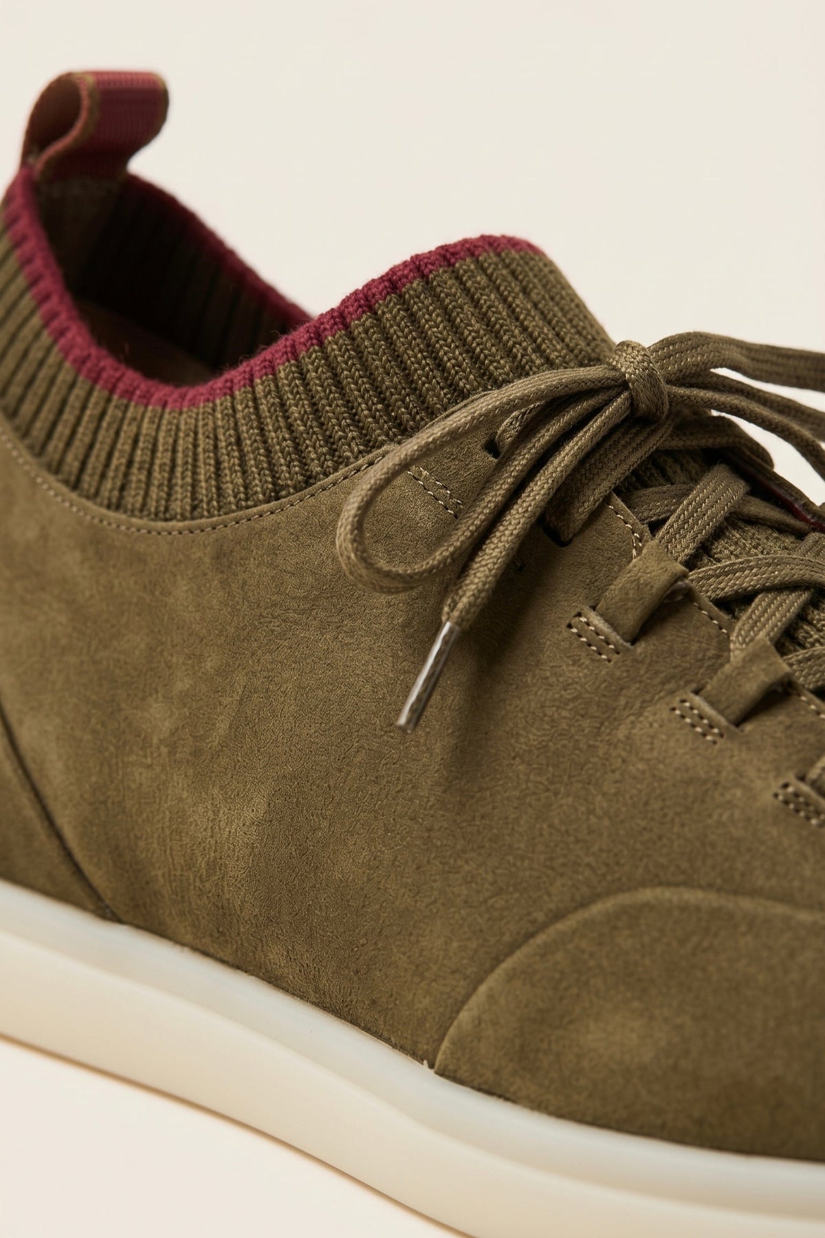 Lugano Nubuck Sneaker Olive Green