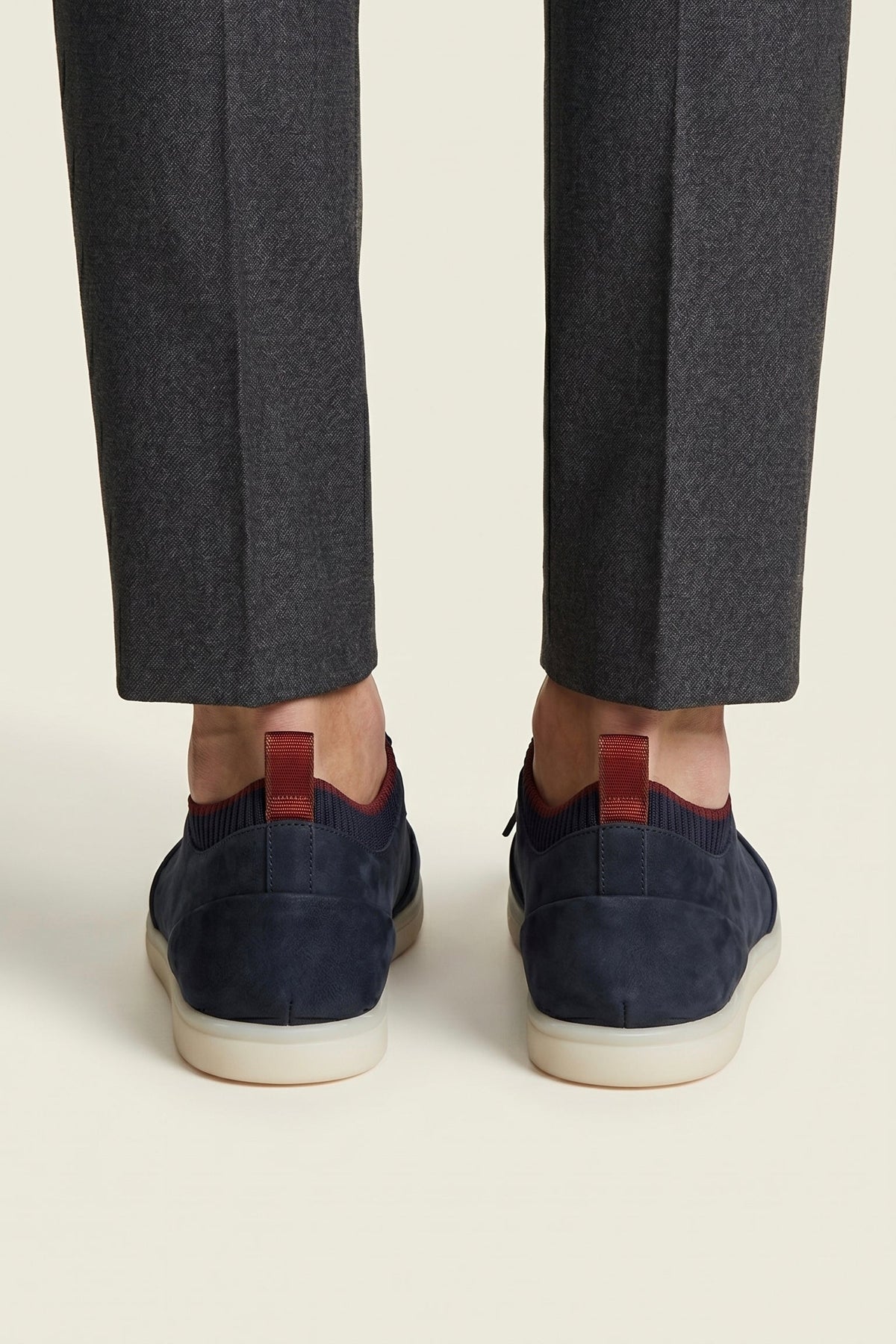Lugano Nubuck Sneaker Navy Blue