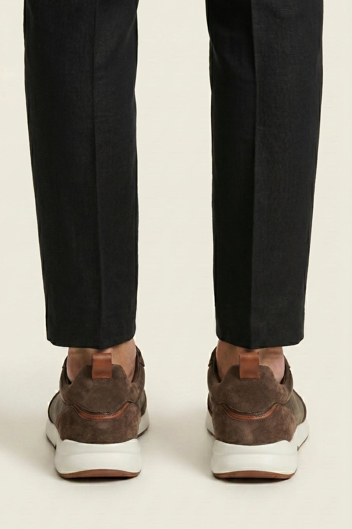 Livorno Leather Slip-On Runner Dark Brown