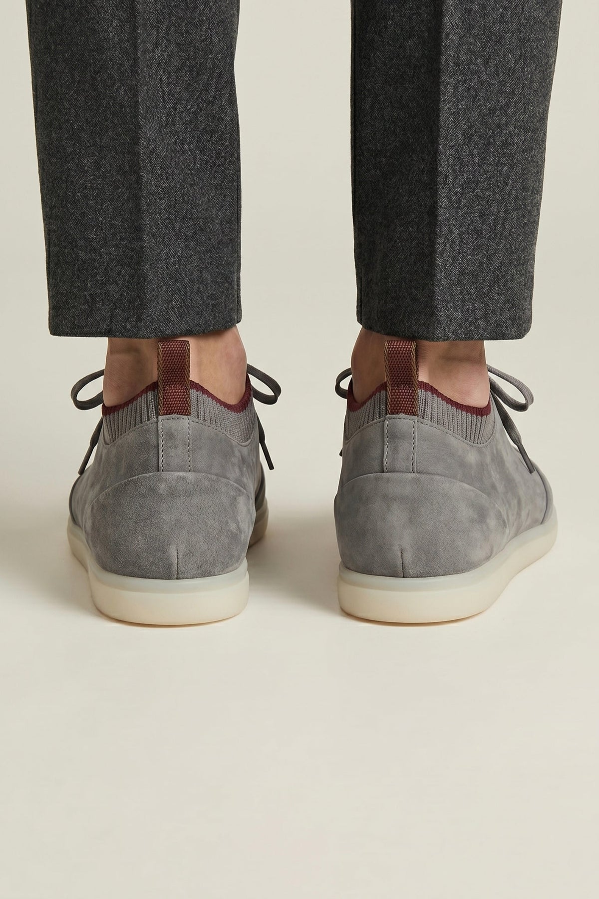 Lugano Nubuck Sneaker Light Grey