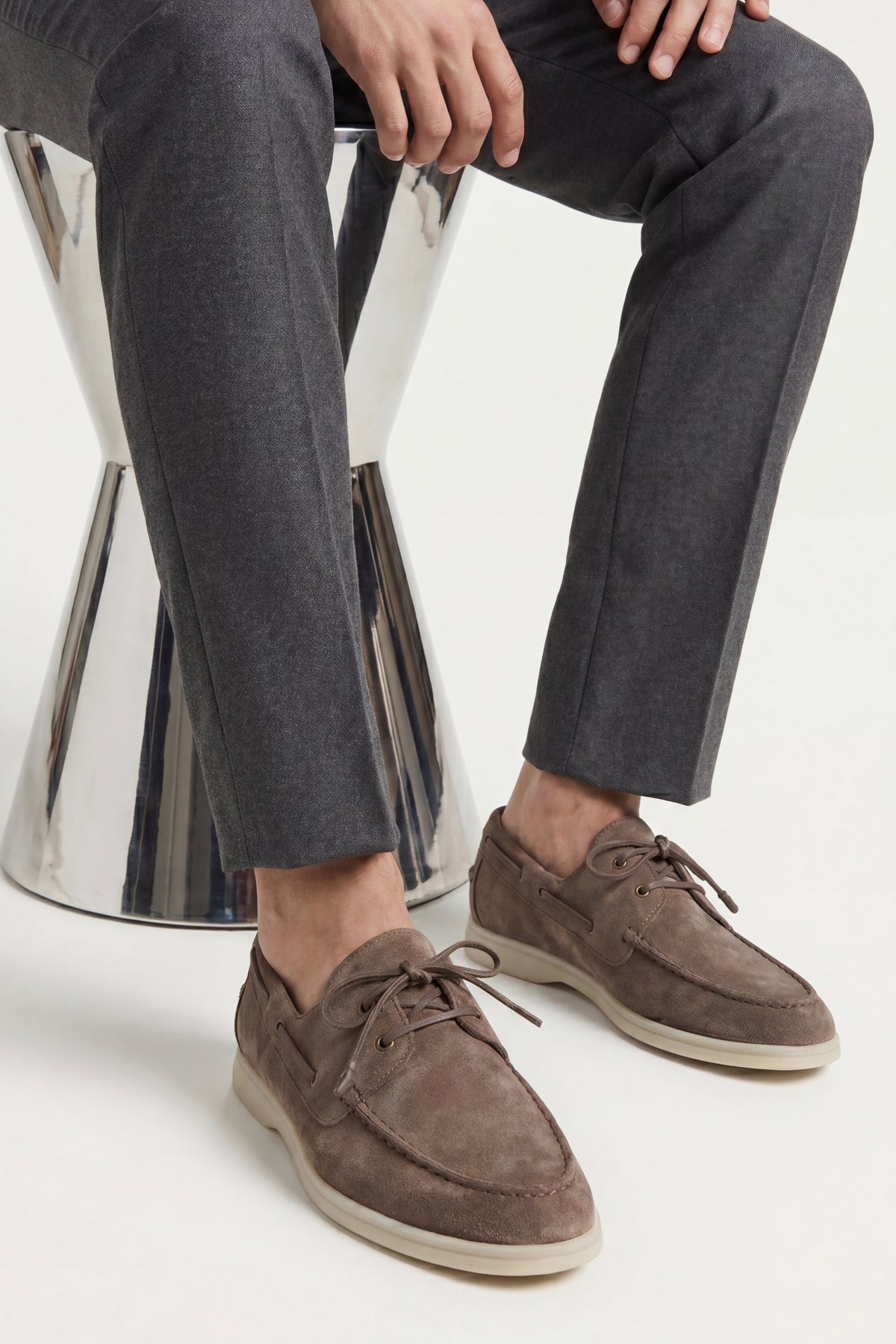 Amalfi Walk Loafer Suede Taupe Brown