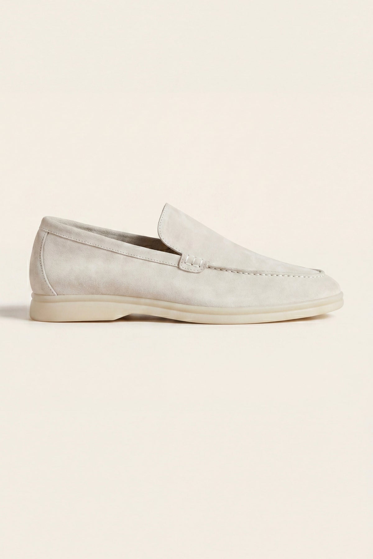 Milano Classic Loafer Suede Chalk White
