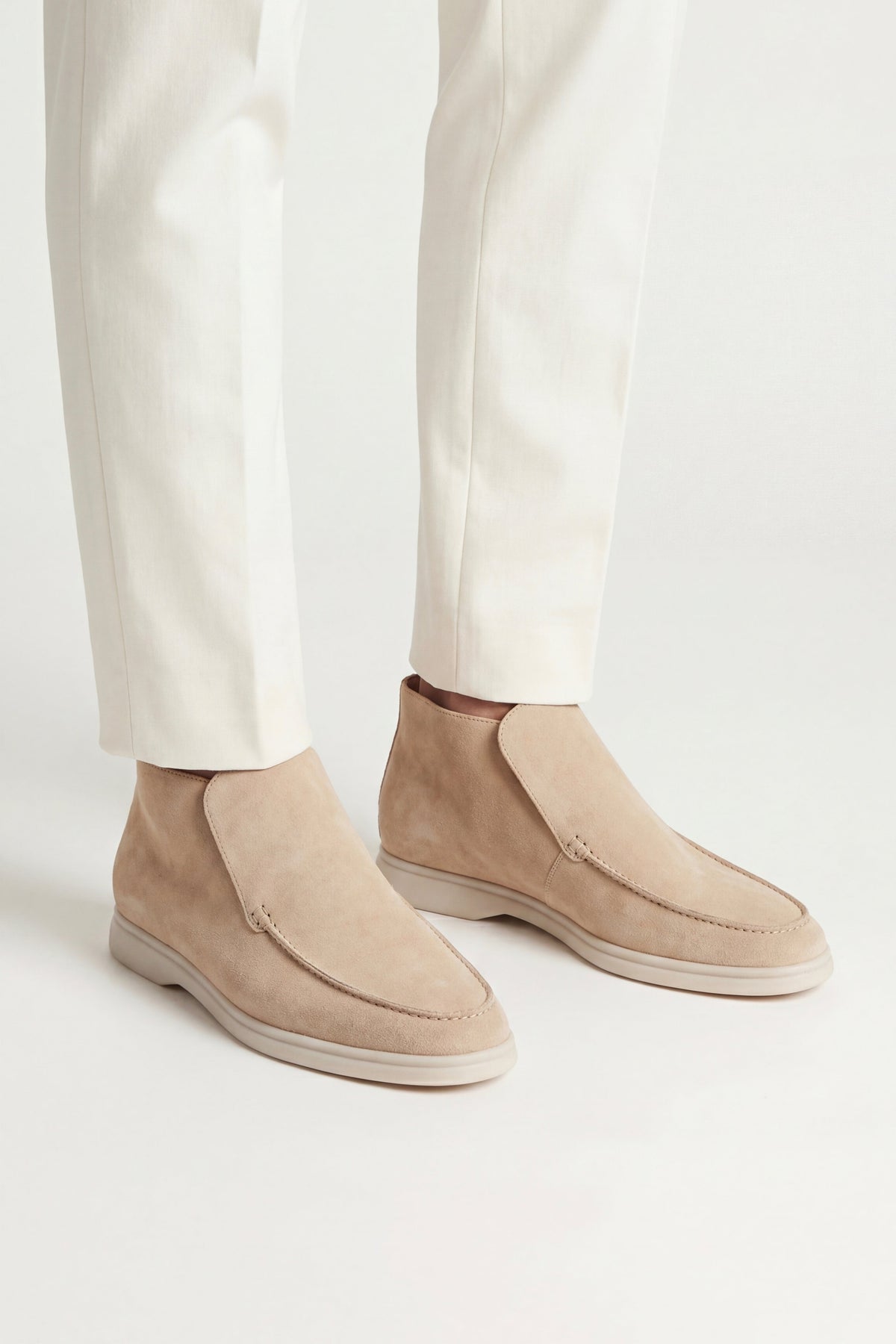 Milano City Loafer Suede Sand Beige