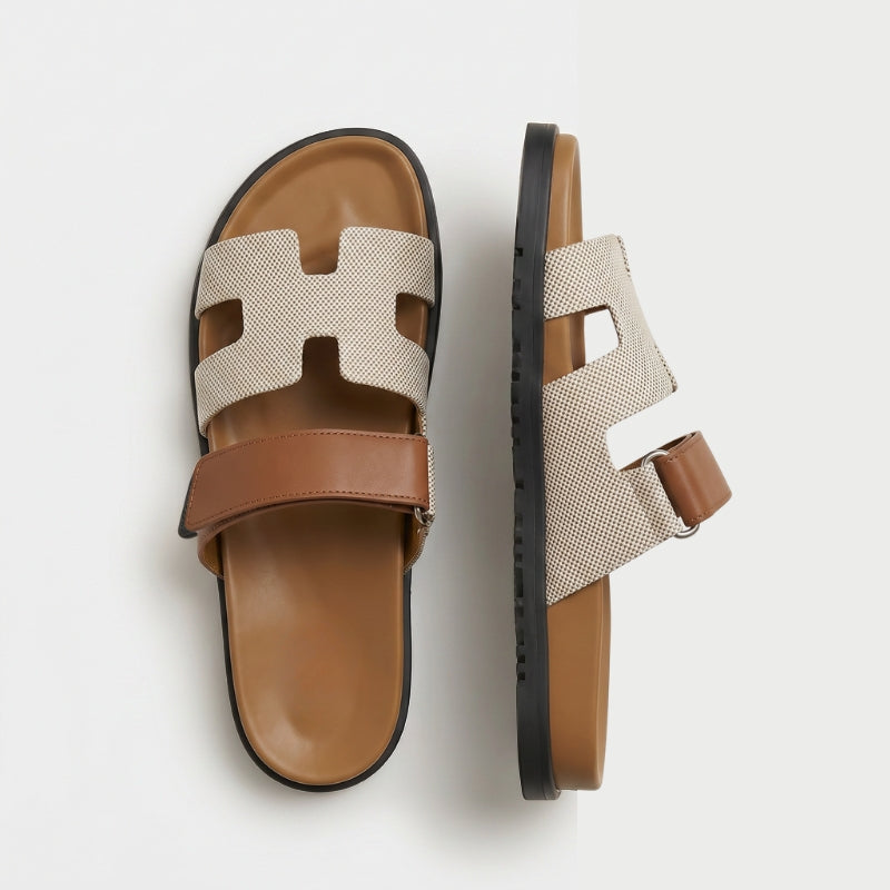 Cannes Slide Women Woven Tan