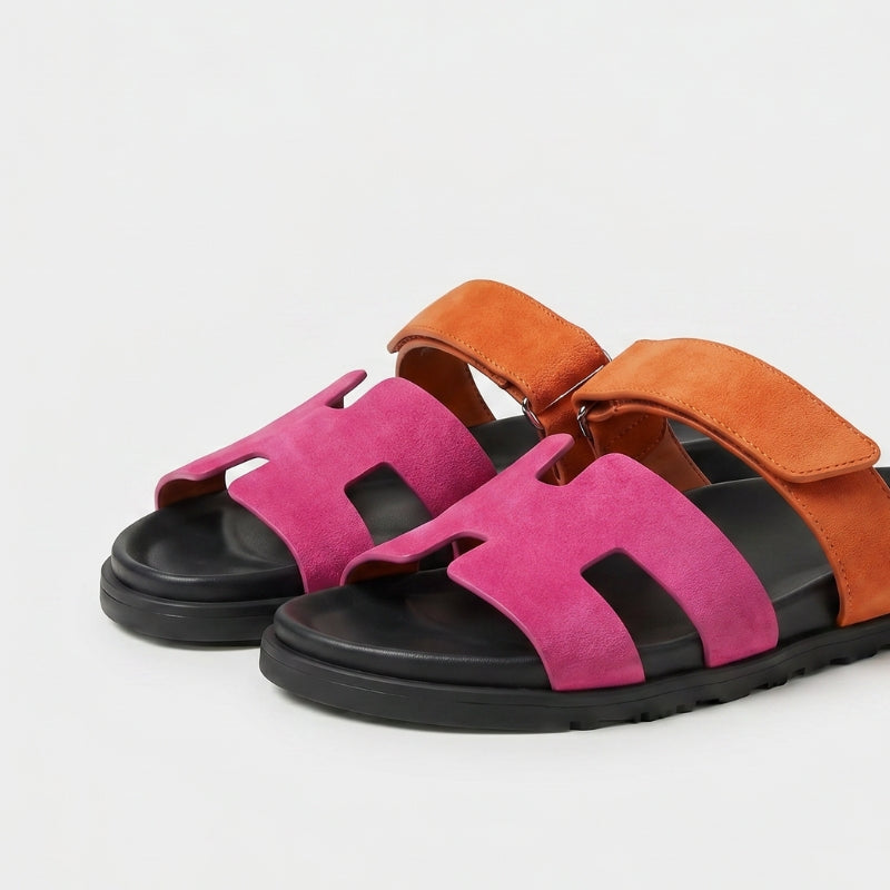 Cannes Suede Slide Women Pink Orange