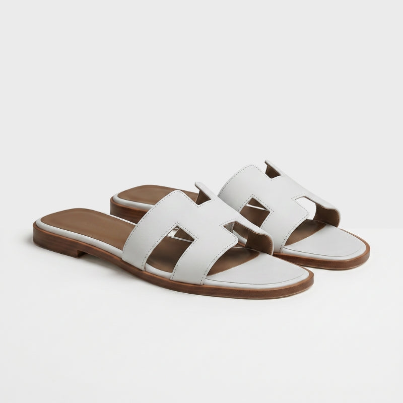 Riviera Flat Slide Women White