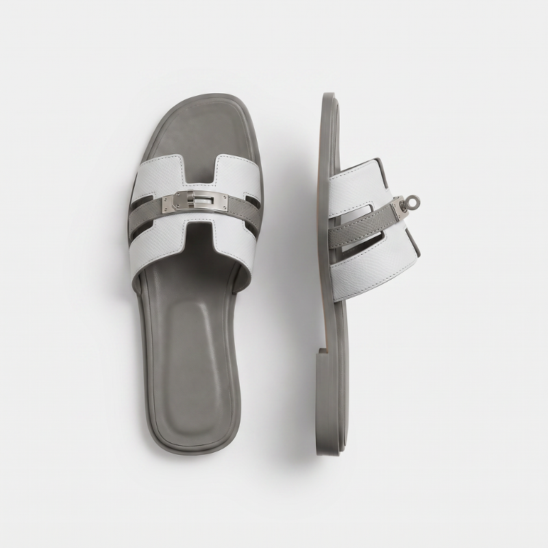 Marbella Slide Women White & Grey