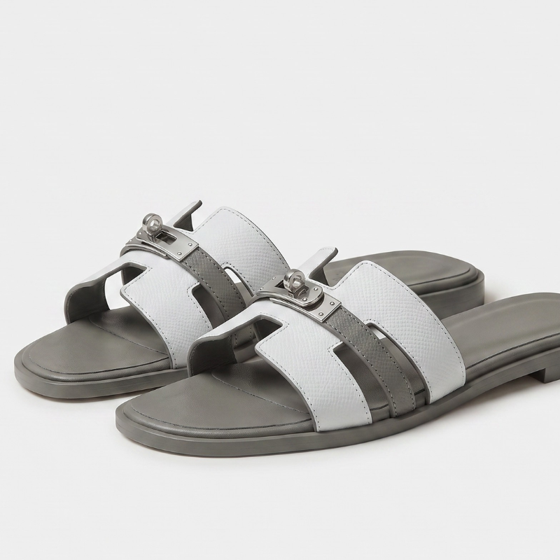 Marbella Slide Women White & Grey