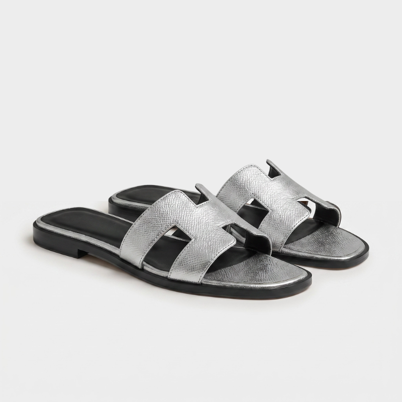 Riviera Infradito Donna Argento Metallizzato