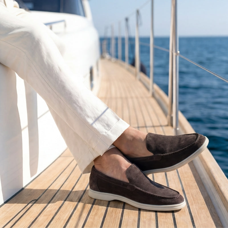 Milano Classic Loafer Suede Dark Espresso