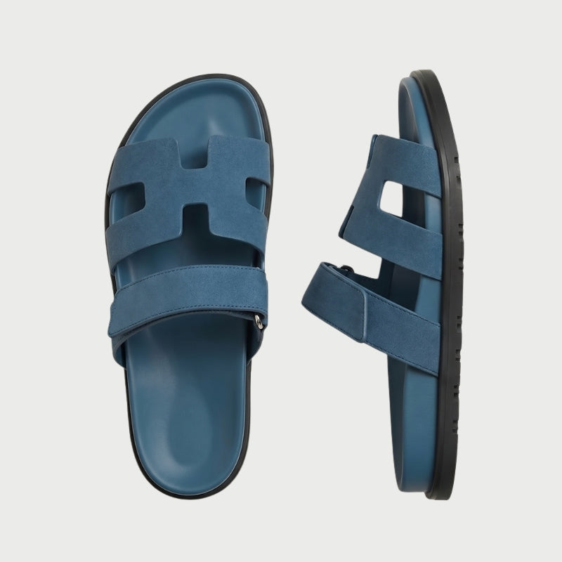 Cannes Slide Wildleder Ozean Teal