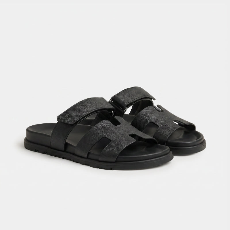 Cannes Slide Women Black Textured