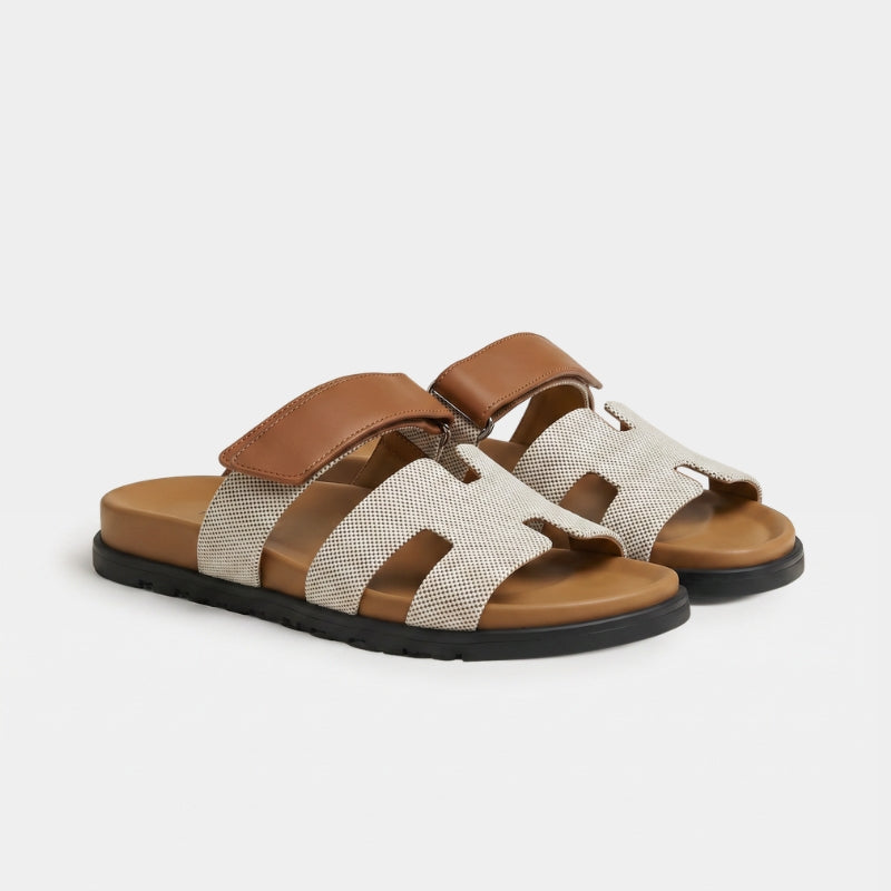 Cannes Slide Women Woven Tan
