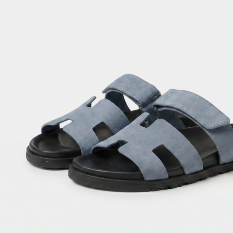 Cannes Suede Slide Women Slate Blue