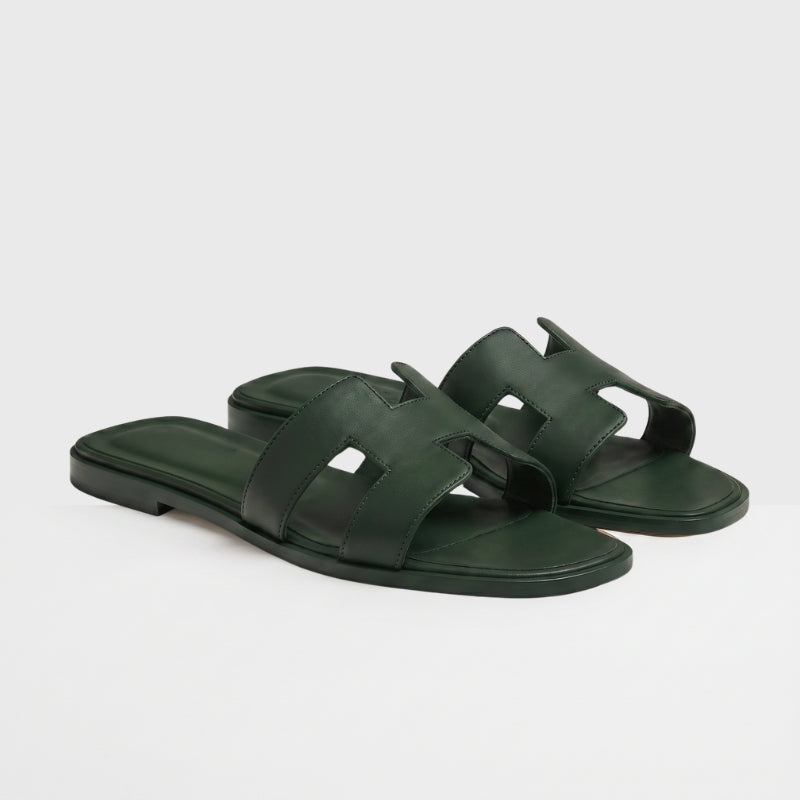 Riviera Flat Slide Women Green