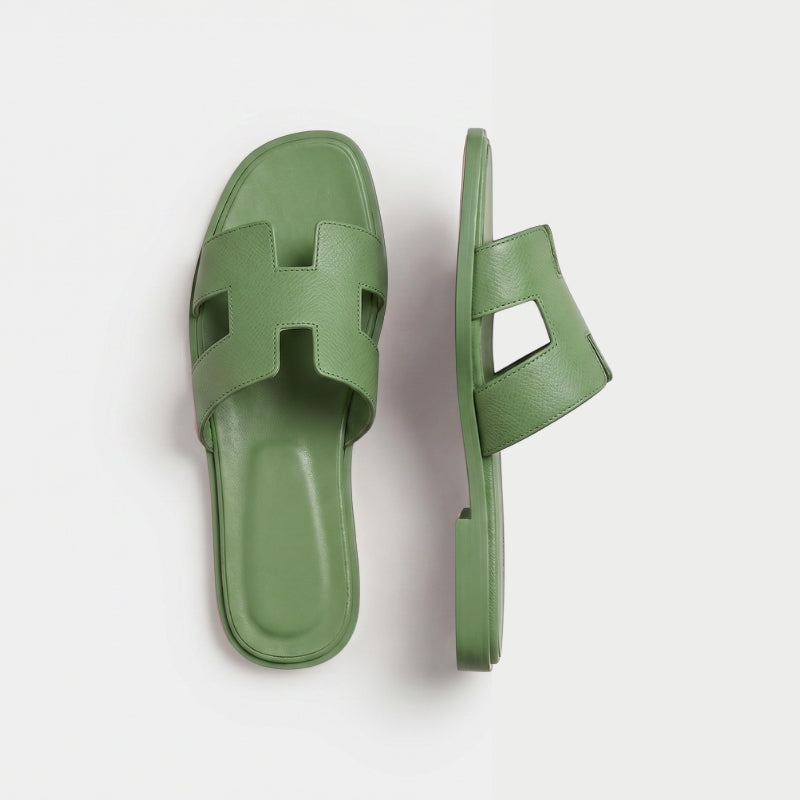 Riviera Flat Slide Women Sage Green