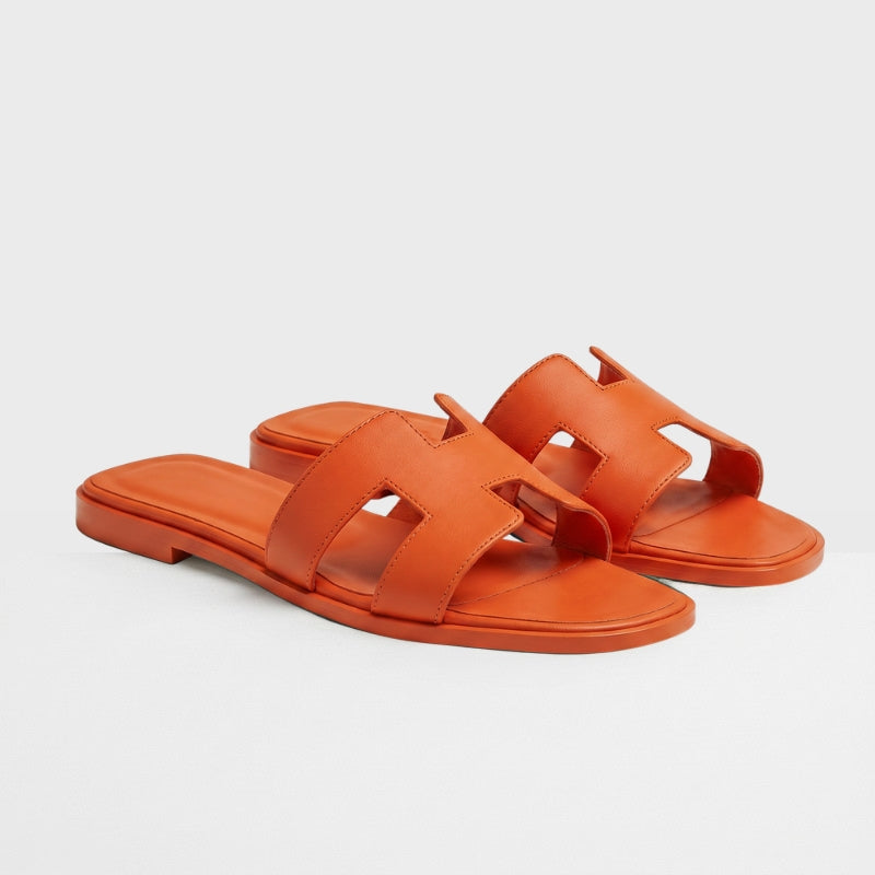 Riviera Flat Slide Women Burnt Orange