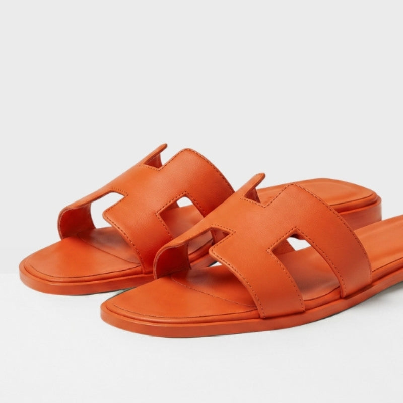 Riviera Flat Slide Women Burnt Orange