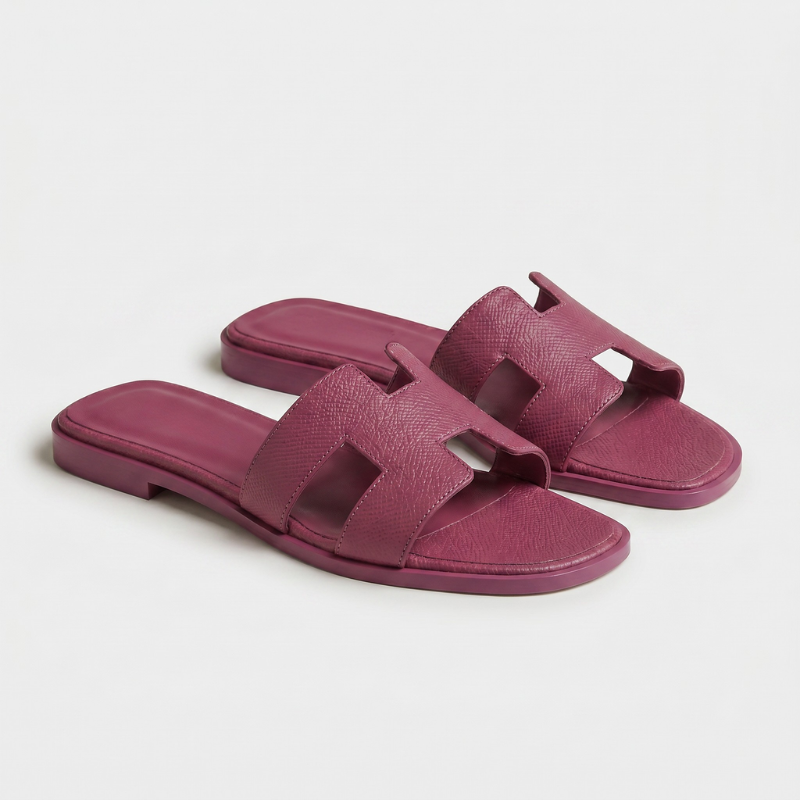 Riviera Flat Slide Women Berry