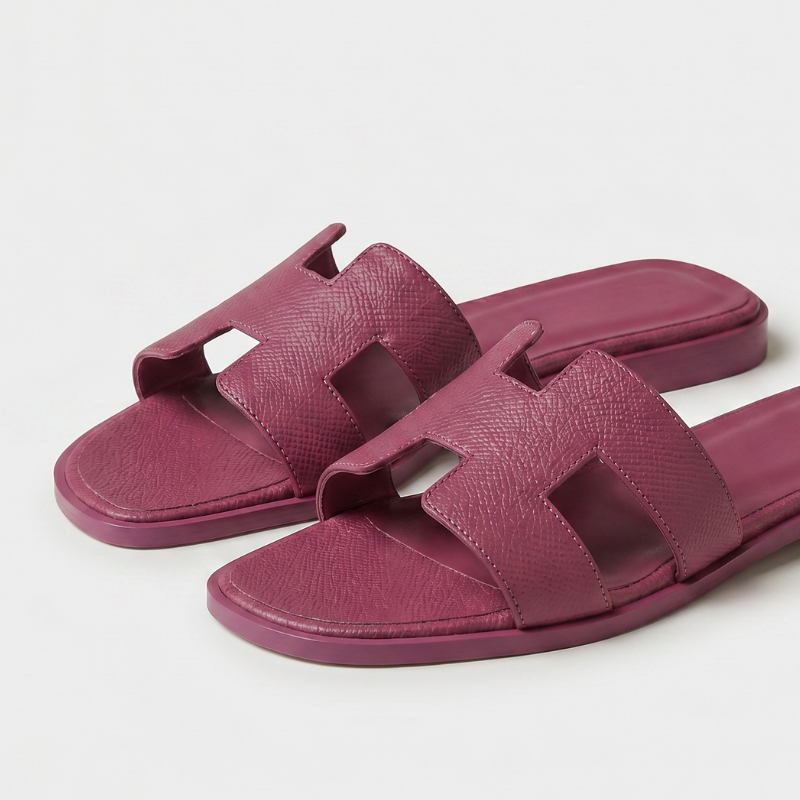 Riviera Flat Slide Women Berry