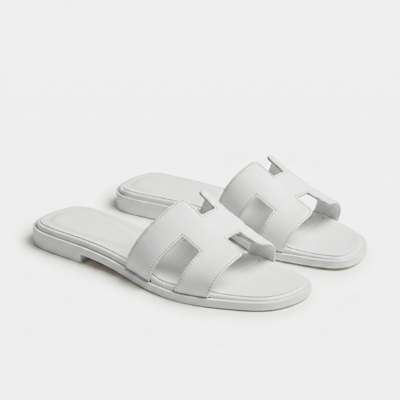 Riviera Flat Slide Women White