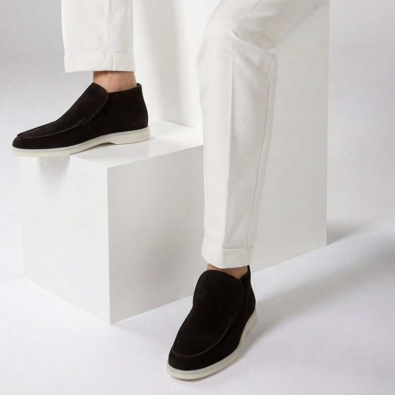 Milano City Loafer Suede Onyx Black