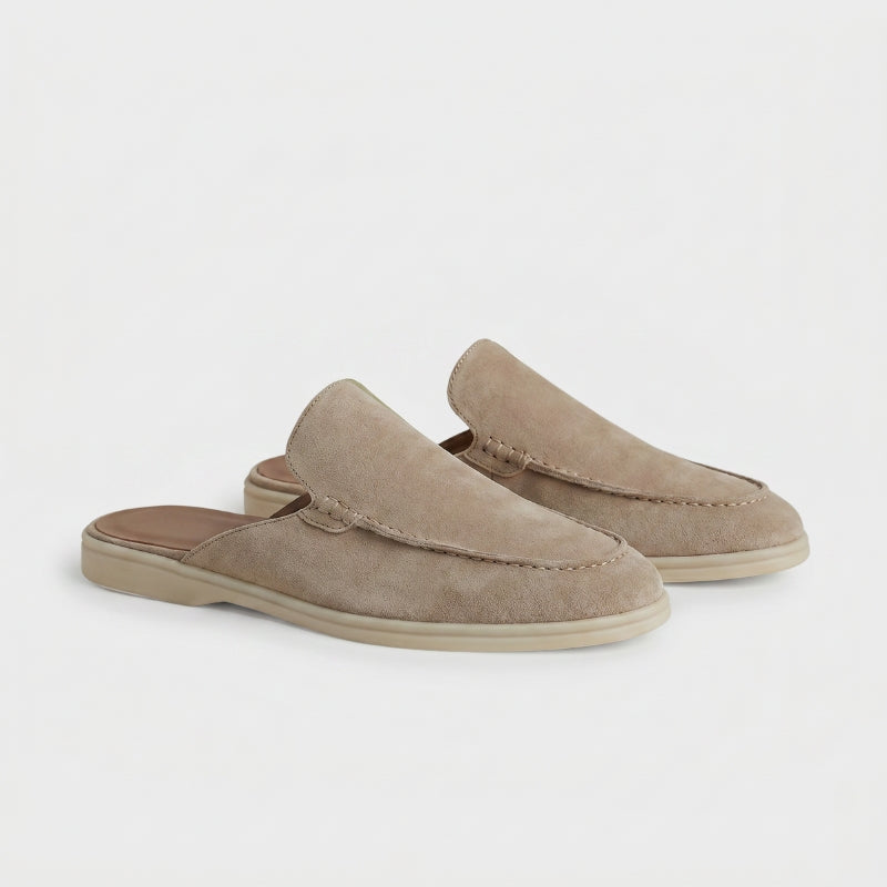 Positano Suede Mule Taupe