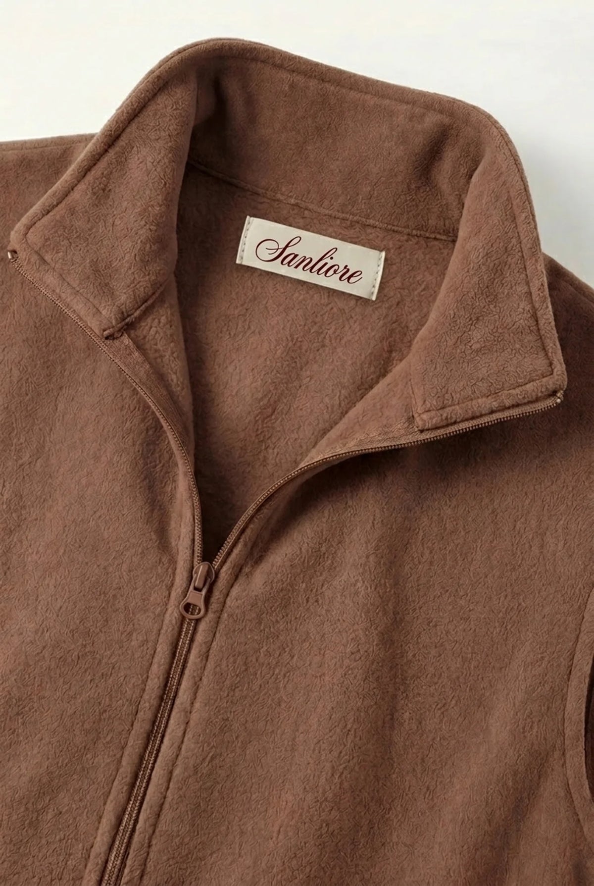 Livigno Brushed Fleece Vest Espresso