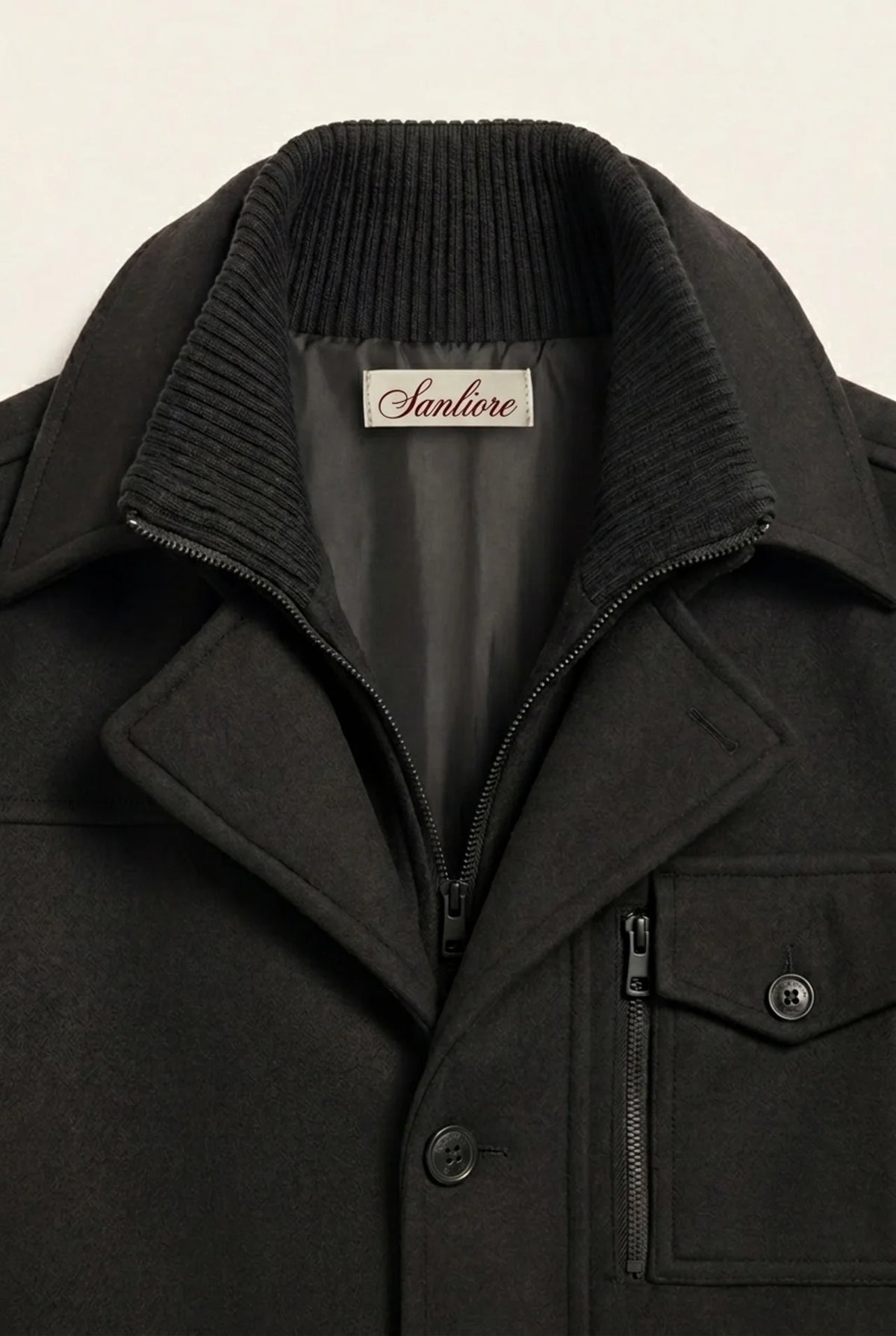 Belluno Field Coat Black