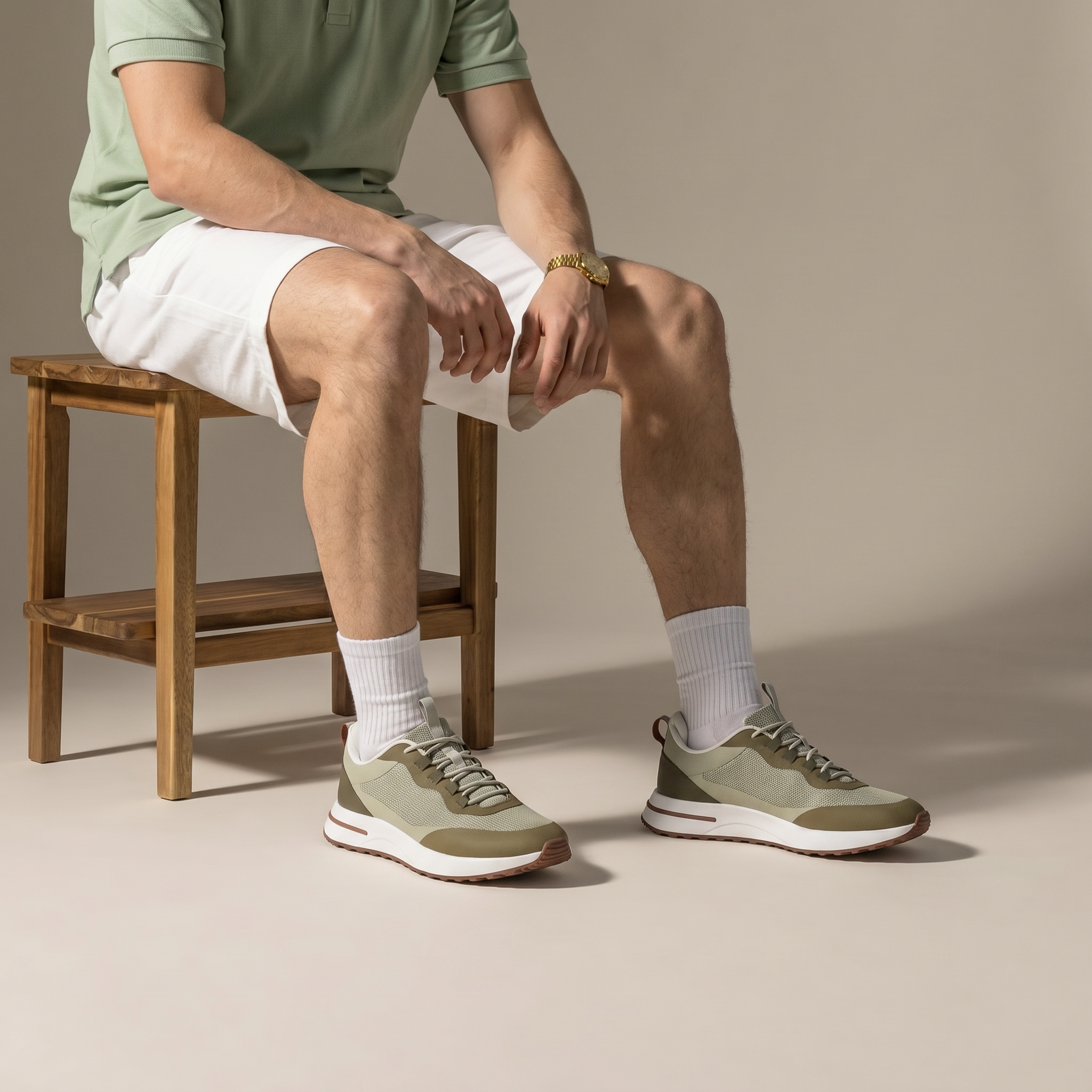 Palazzo Runner II Mesh Sage Olive
