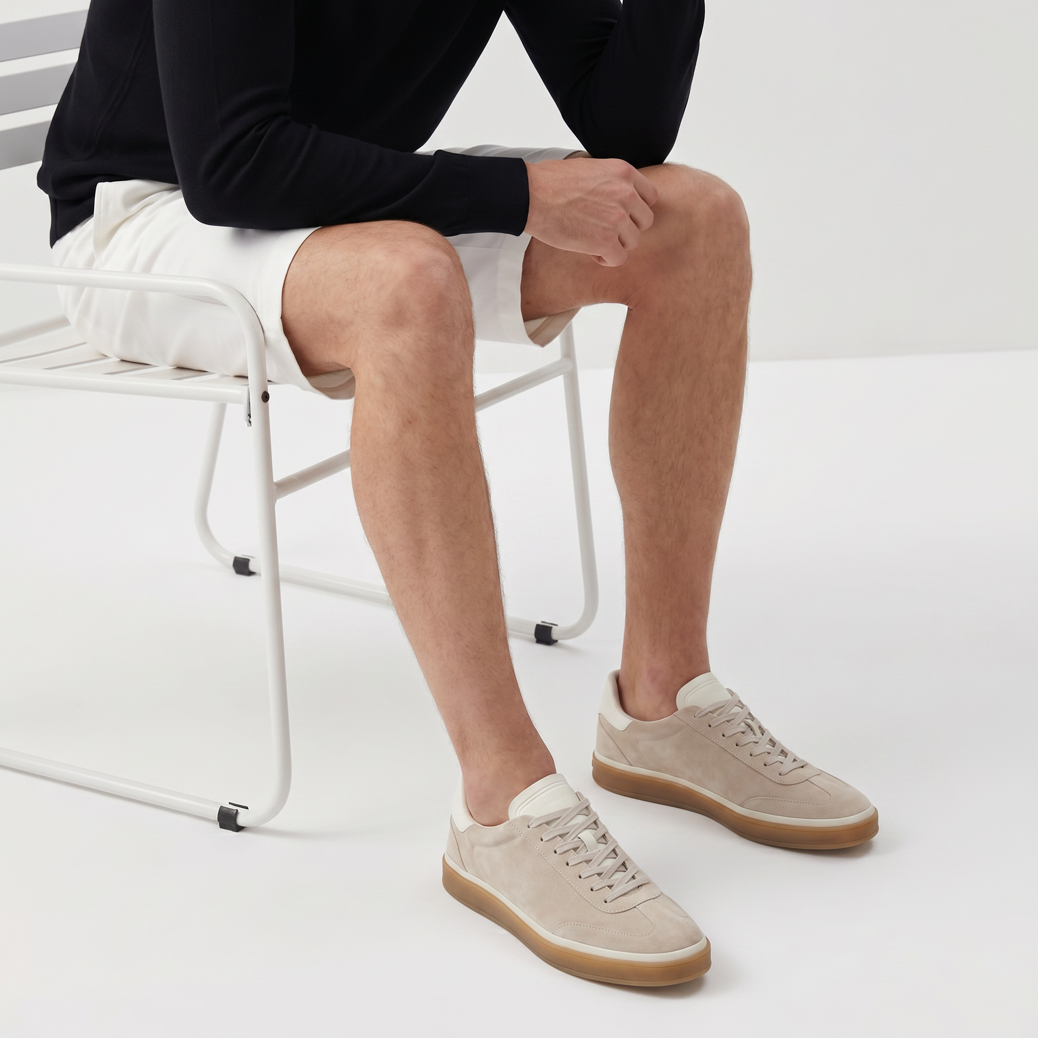 Riviera Court Sneaker Suede Denim Blue
