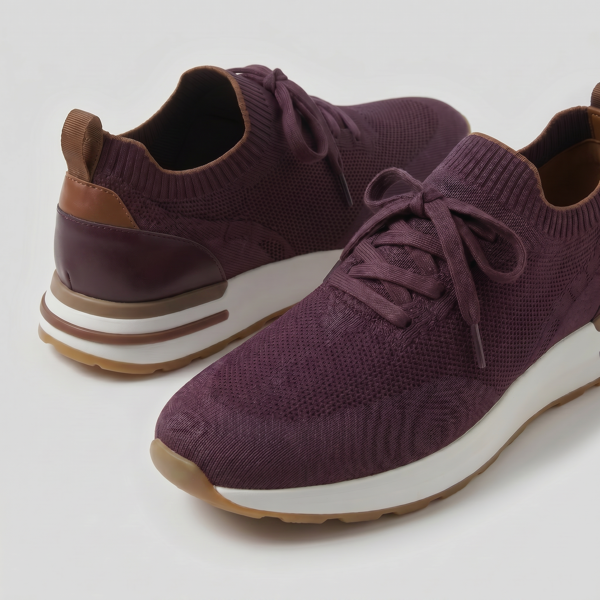 Siena Knit Sneaker Burgundy