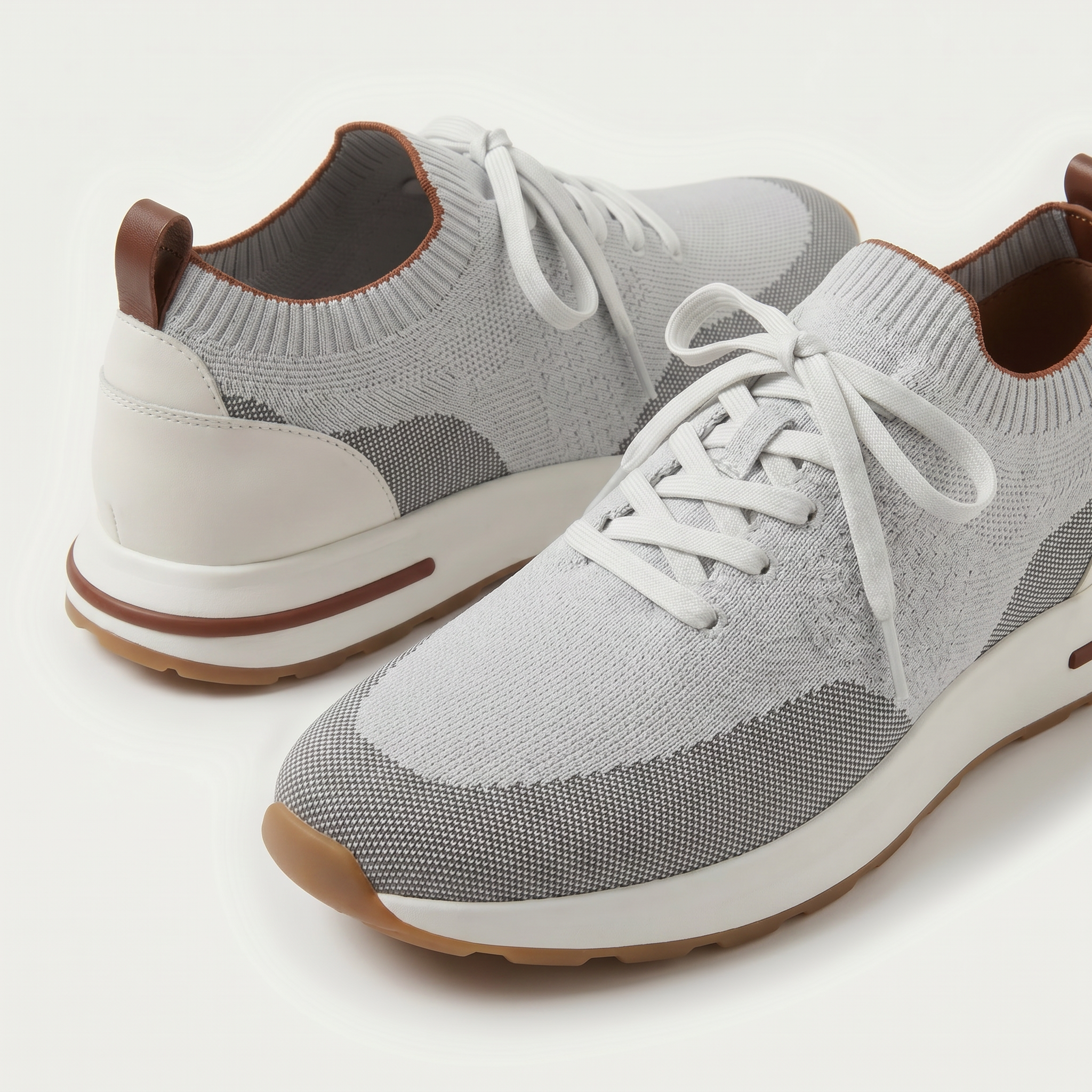 Siena Knit Sneaker Grey Melange