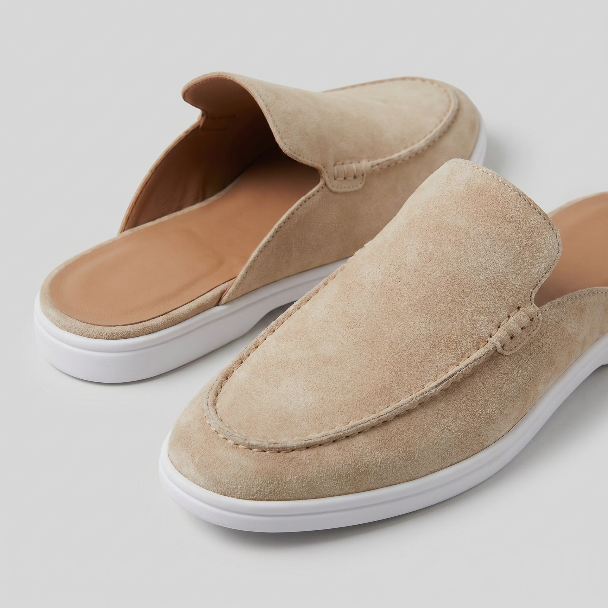 Positano Suede Mule Sand