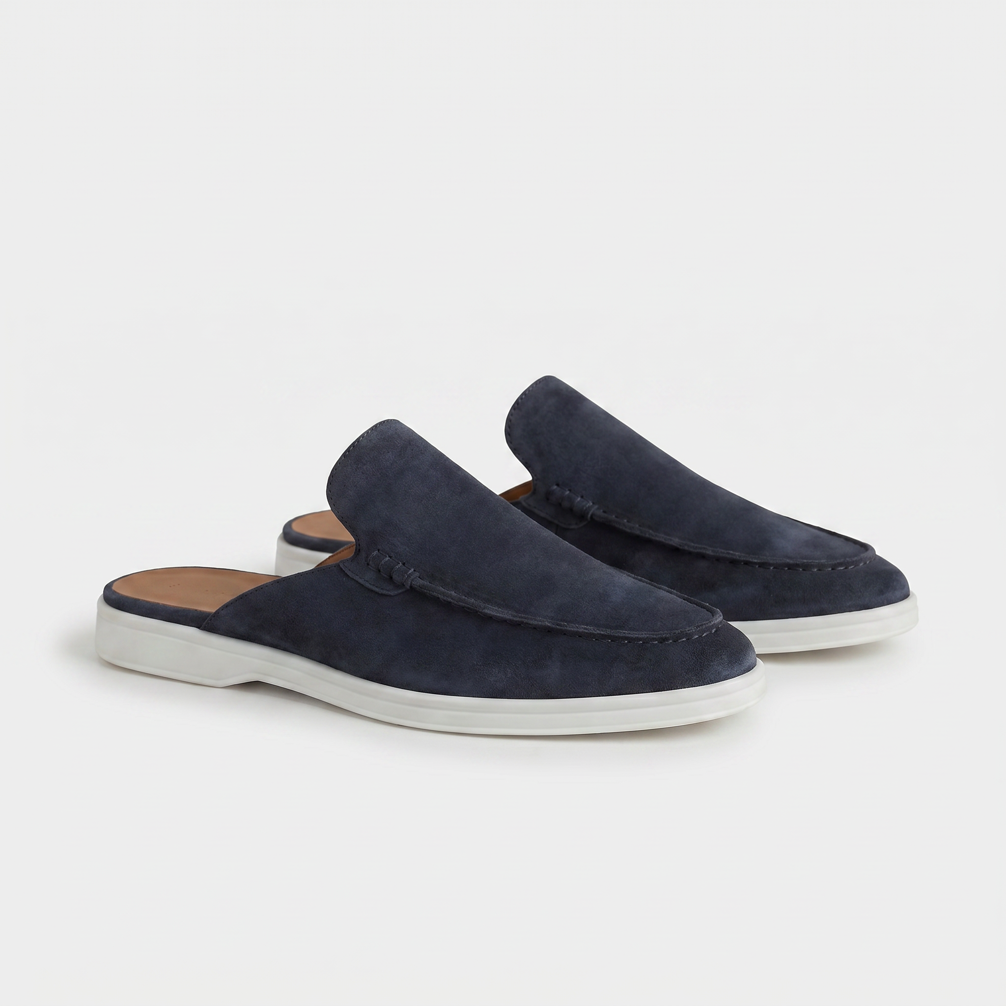 Positano Suede Mule II Navy