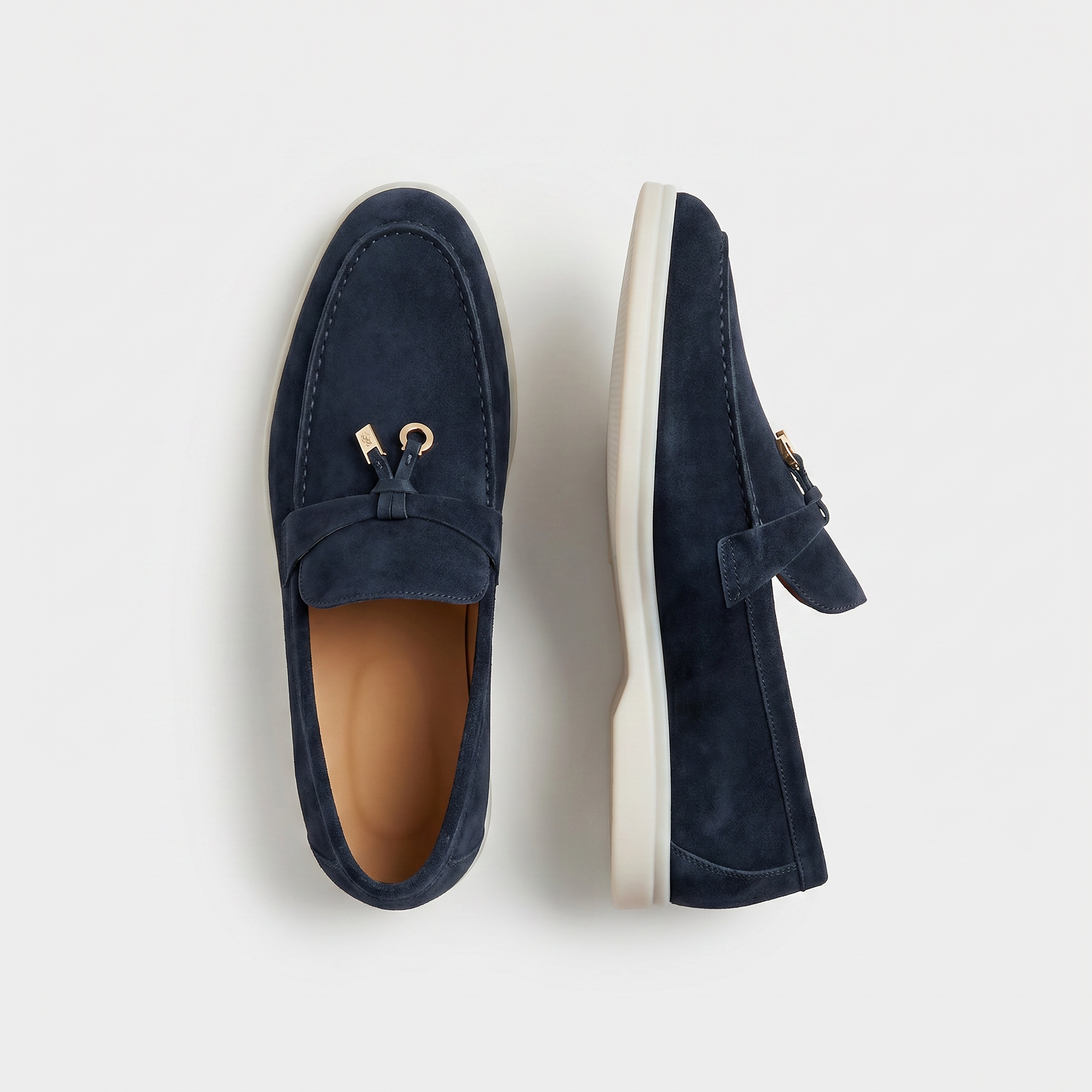 Como Suede Loafer Women Navy