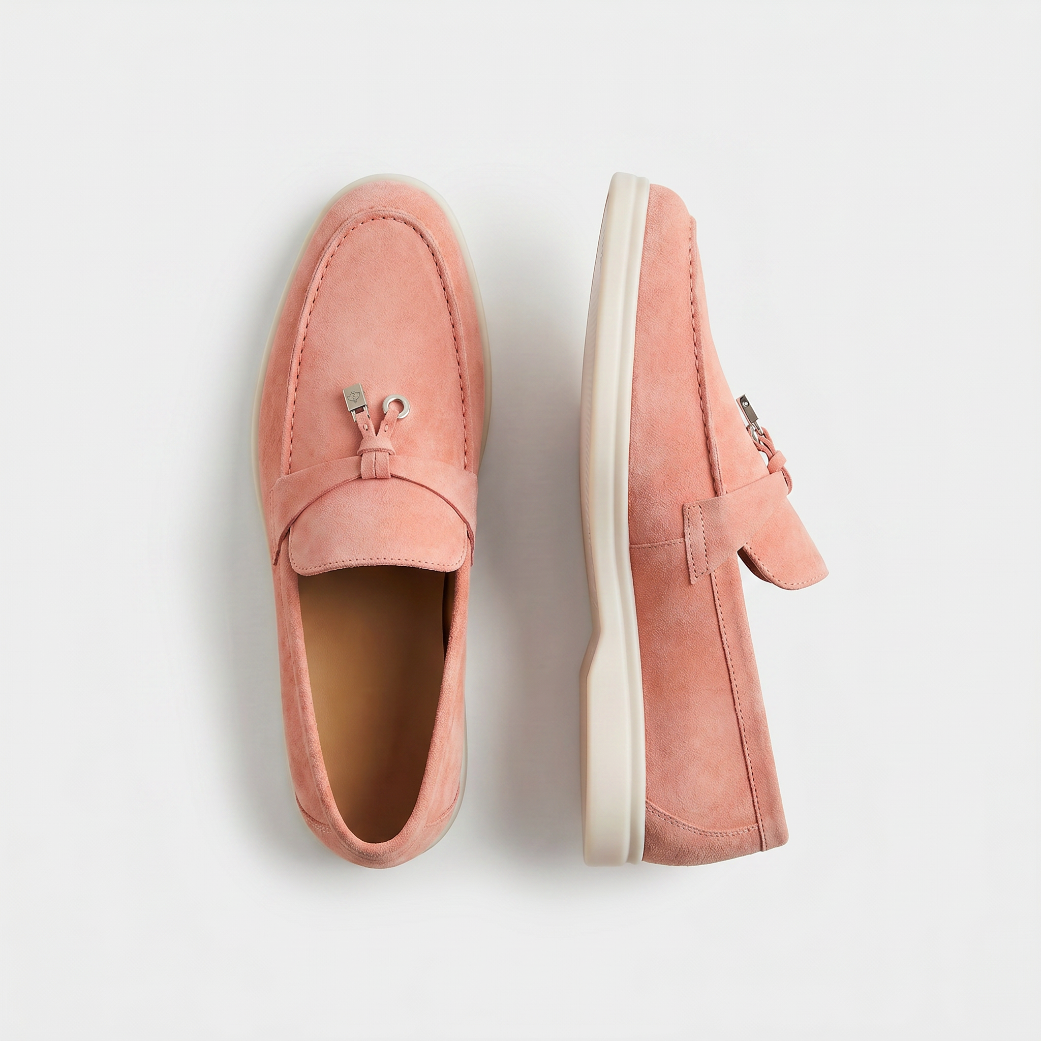 Como Suede Loafer Women Coral