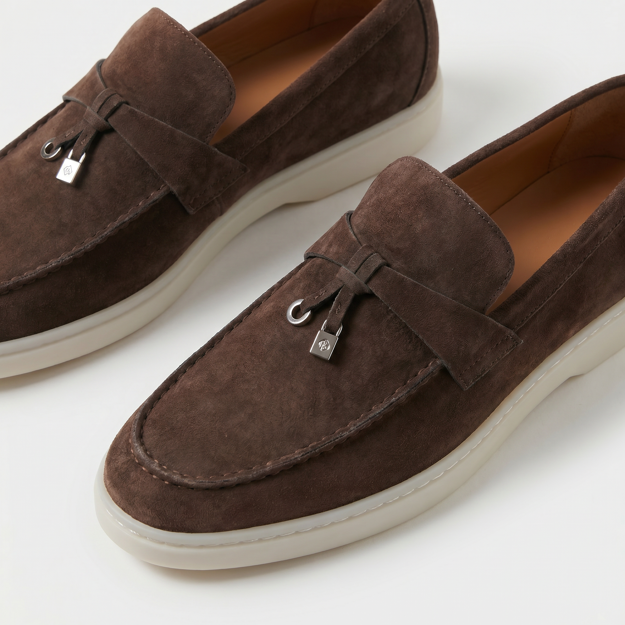 Como Suede Loafer Women Dark Brown