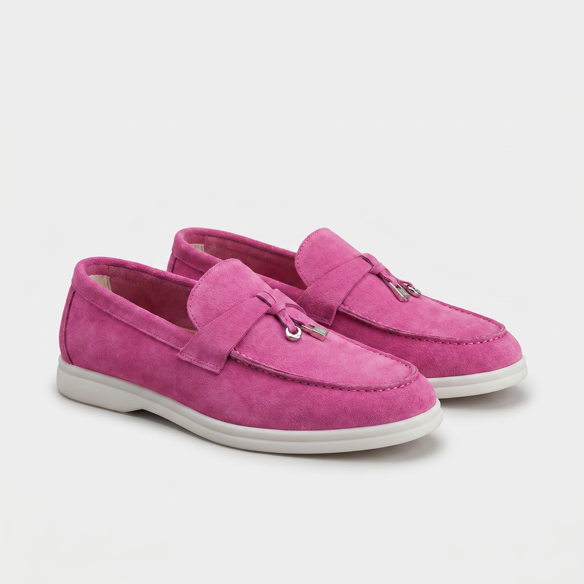 Como Suede Loafer Women Fuchsia