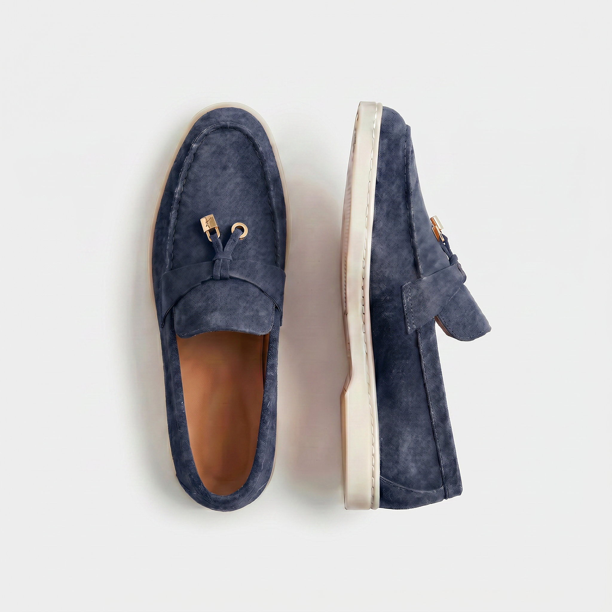 Como Suede Loafer Women Cobalt Blue